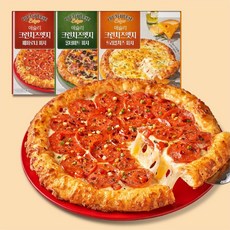 애슐리페퍼로니피자 애슐리 크런치즈엣지 피자 3판 세트 (트리플 치즈＋ 페퍼로니 ＋ 올더미트) 1세트