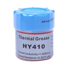 10g HY410 CN10 열전달 그리스 CPU 칩셋 냉각 화합물 실리콘 붙여 넣기 1.42W 뜨거운 고품질|팬 & 쿨링|, 1개, 단일, 단일