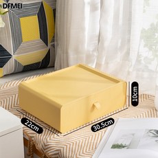 속옷 수납함 책상 서랍형 수납함 칸막이 포함, 옐로우 3p, (10칸) 30.5*22*10cm