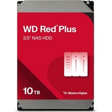 Western Digital 8TB WD Red Plus NAS 내장 하드 드라이브 HDD 5640RPM SATA 6Gbs CMR 256MB Cache 3.5 WD80EFPX, 10TB - nas8tb