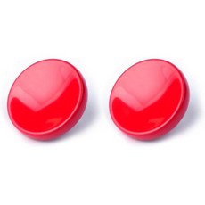 VKO 레드 메탈 소프트 셔터 릴리즈 버튼 섬세한 카메라 11mm 오목면 2팩, Red, 1개