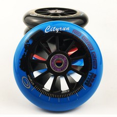 스쿠터 휠 베어링 cityrun 2 개/몫 85a 90 100 110mm 고탄성 정밀 스피드 스케이트 휠 스케이트 타이어|스쿠터 구성품 & 액세서리|, 1개, Blue 100mm, 단일