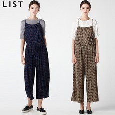 [리스트] 케이트 플리츠 패턴 와이드 점프수트