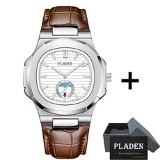 2022 NEW PLADEN 남성용 시계 럭셔리 브랜드 쿼츠 자동 날짜 남성 비즈니스 일본 Movt Reloj Diver Relogio Masculino