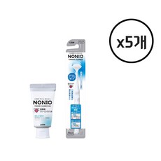 GTO NONIO(노니오) 혀 클리너 + 혀 전용 클리링 젤 화이트, 5개, 45g