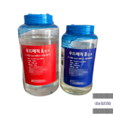 우드에폭시 우드매직 우드슬랩 액체성형재 레진아트 목재가공 메꿈이 국내산, 1세트