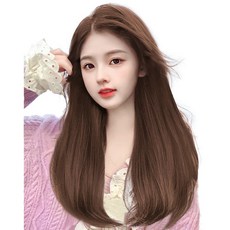 가발위드 붙임머리 부분 가발 C컬 10cm 3피스 1세트상품, 라이트브라운40cm, 1세트