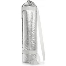 Twelve NYC Womens Metallic Textured Yoga Mat Carrier Silver, One Color_One Size, One Color