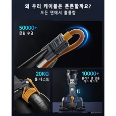 ONADAY 4-in-1 USB C 케이블 Lightning 케이블 100W 고속 충전 케이블 및 데이터 전송 iPhone 15/15 Pro/15 Plus/15 Pro Max용, 노란색, 1개, 150cm