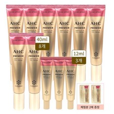 [홈쇼핑 동일] ahc 아이크림 시즌12 로즈 앰플인 육각존 코어 리프팅 40ml8개+12ml3개+체험분2장, ahc 아이크림 시즌12 40ml8개+1