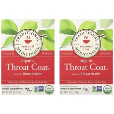 [미국직구]Traditional Medicinals 전통 미디어 스 로트 코트 16 CT (2팩), 선택, 상세설명참조