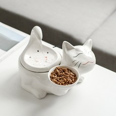 PT 고양이음수대 고양이 급식소 세라믹 식탁 도자기 분수대 정수기필터 정수기모터 음수량개선 정수기, 1개