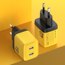 WEKOME 위컴 40W GaN 타입C 2포트 초고속 충전기 초코바나 WM-K100Y, 1개 - weissdac