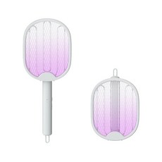 재퍼 USB 충격 야외 무선 캠핑용 모기 정원 캠핑장 나방 퇴치기 펜션 해충, [수박] 접이식 전기모기채, 하나