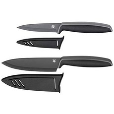 Besuchen Sie den WMF-Store WMF 터치 나이프 세트 2 개 보호 커버가있는 부엌 칼 특수 칼날 붙지 않는 코팅 샤프 주방용 칼 껍질 벗기는 칼 검정-17924, 01.01.01 / 01 / 01, 01.01.01.01.01.2 개