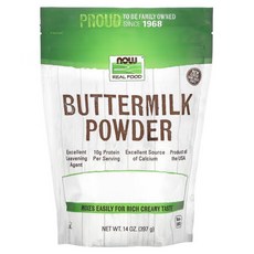 버터밀크 파우더 397g(14oz) 나우푸드 [원산지 미국], 397g, 1개
