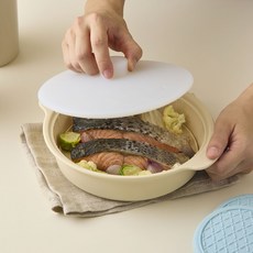 씨몬스터 전자레인지 3분 생선 찜기 850ml 프리미엄 실리콘 국내생산, 1개