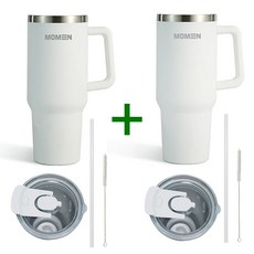 모멘브랜드 텀블러모음 ( 용량 확인필수) 빅터텀블러1.2리터 뉴씨엘텀블러700 원터치텀블러350 에코트리카페, 7. (1+1)빅터대용량텀블러-1200ml 화이트