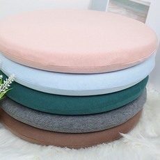 기타 몽트노블 메모리폼 원형 방석 사무실 카페 의자 MW03, 핑크