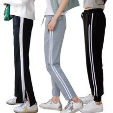 제니유 여성용 트레이닝바지 와이드 조거팬츠 슬림형 26~35 인치 빅사이즈 옷 남성 공용 복