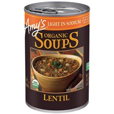 Amy's Soup Vegan Gluten Free Organic Lentil Light in Sodium 14.5 Ounce null, 1