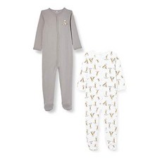 NAME IT Nbnnightsuit 2p W / F Alloy Giraffe Noos Baby & Toddler Rompers 86 (2 팩), 단일옵션