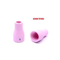 알곤 세라믹 노즐 6호 10mm 350A 변형 티그 용접 토치 공냉 수냉 헤드 텅스텐봉 용접봉 콜릿 콜렛트 척 캡, 1개