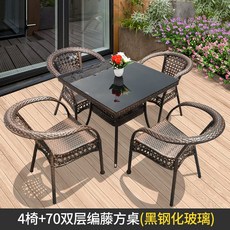 베란다정사각앤틱테이블유럽스타일