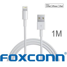 Foxconn 애플 MFi인증 라이트닝 8핀 케이블, 1m 폭스콘 정품 케이블