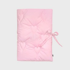 퍼피북클럽 Heart Stitched Pouch light pink/S M L