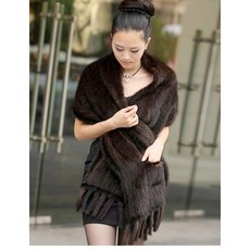 (화이트 블랙 브라운 믹스) 연말모임룩 남녀 밍크 모피숄 스카피 롱 크리스마스 부모님 선물 천연밍크 모피 케이프 럭셔리 모피