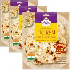 샘표 티아시아키친 그릴드 갈릭 난 200g x 3개, 상세페이지 참조