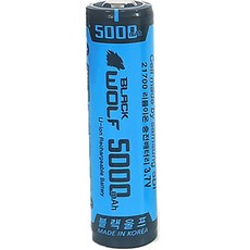 블랙울프 리튬 이온 21700 충전배터리 5000mAh, 1개