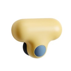 T 자형 창 squeegee 흡입 벽 TPR 유리 청소기 작은 거울 스크린 유리 도어를위한 와이퍼 도구, 노란색