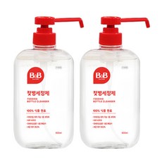 비앤비 젖병세정제 액상형 용기 600ml, 2개