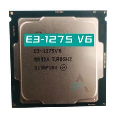 중고 Xeon E3-1275V6 3.70GHz 쿼드 코어 8MB V6 LGA1151 14nm 73W E3, 한개옵션0