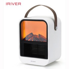 아이리버 PTC미니온풍기 EH-9 탁상용 캠핑용 3D 입체 화면 불멍 온풍기, 아이리버 불멍 미니온풍기 EH-9