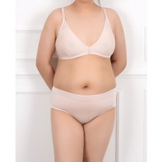 N91046444 빅사이즈 쏘로사떼 홑겹 B컵브라세트 청량한 노와이어