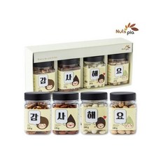 넛츠피아 감사해요 프리미엄 메시지 견과류 선물세트 (쇼핑백포함), 넛츠피아 감사해요 프리미엄 메시지 견과류 선물세트 (쇼, 1개