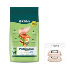 이즈칸 독 퍼포먼스 어덜트 15kg 1개 + 물티슈 70매 2개 