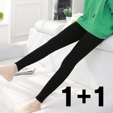 끌리시아 여성 1+1 면 모달 스판 9부 기본 레깅스 L02