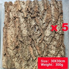 나무껍질 코르크 어항 배경 유목 등반가 파충류 도마뱀 껍질 샴페, 4.30X30-5PCS, 1개