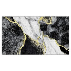 Jvpke 야외 입구용 도어매트 실외 도어 매트 웰컴 449, Black and Gold, 1개