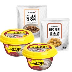 오뚜기 새송이쇠고기죽285gx2개+교동 장조림 2종(메추리알1개+소고기1개), 1개