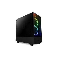 NZXTH5 ELITE 미들타워 PC 케이스 Black 앞유리 패널 RGB 컨트롤러 탑재 모델 CCH51EB01 CS8551