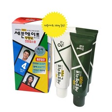 동성제약 세븐에이트 무향료 칼라크림 대용량 전문업소용 240g(1제 2제 120g 2개씩) 염모제, 4호자연밤색