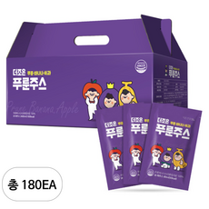 더존건강 더조은 바나나 사과 푸룬주스, 180개, 80ml