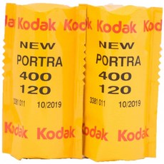 Kodak 색상 네거티브 필름 전문 용 포트 라 400 120 2 개 팩, 단일상품