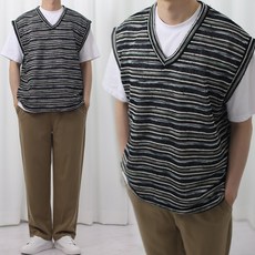 남자니트망사조끼