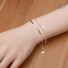 DANA다나1_92.5 Silver 팔찌 볼 실버 체인 팔찌 JM142 은팔찌 장식팔찌 체인팔찌 쥬얼리팔찌 주얼리팔찌+fkdβre